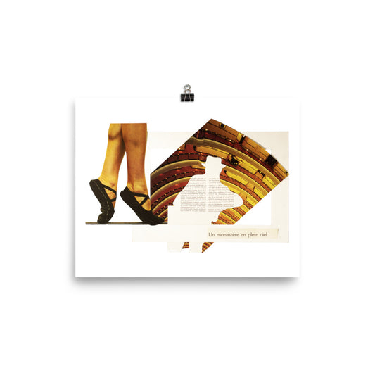 Un monastère en plein ciel : Photo paper poster
