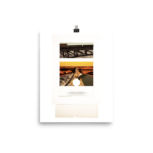 Never Look Down : Photo paper poster