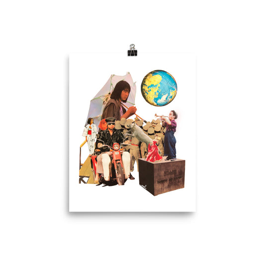 Around the World : Photo paper poster