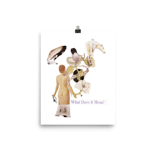 What does it Mean : Photo paper poster