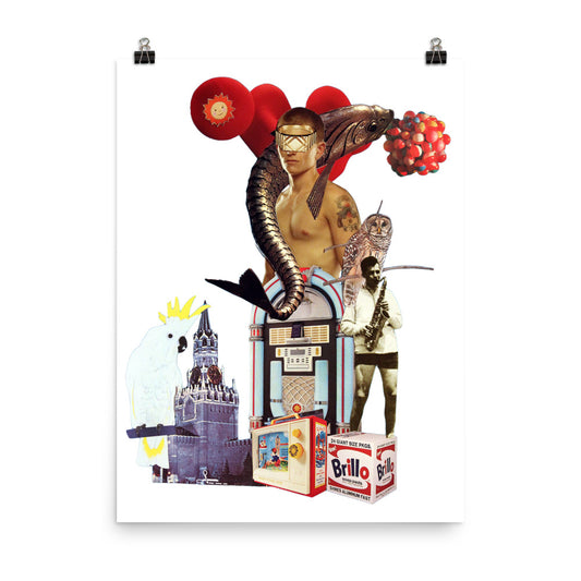 Music Goes On : Photo paper poster