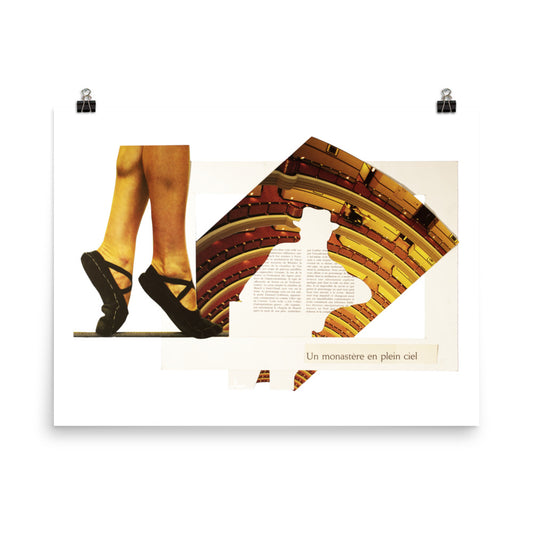 Un monastère en plein ciel : Photo paper poster