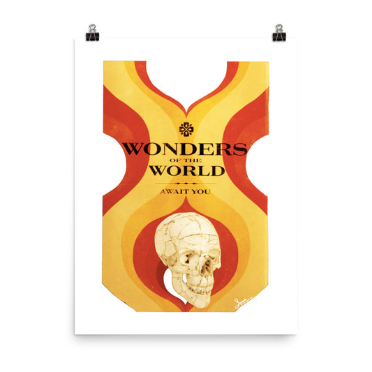 Wonders of the World : Photo paper poster