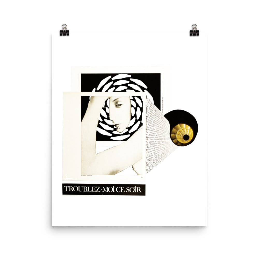 Troublez-moi ce soir : Photo paper poster