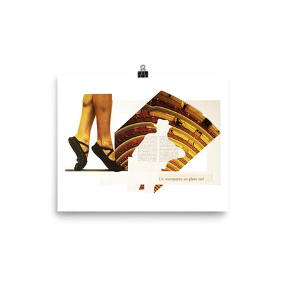A monastery in the sky: Photo paper poster