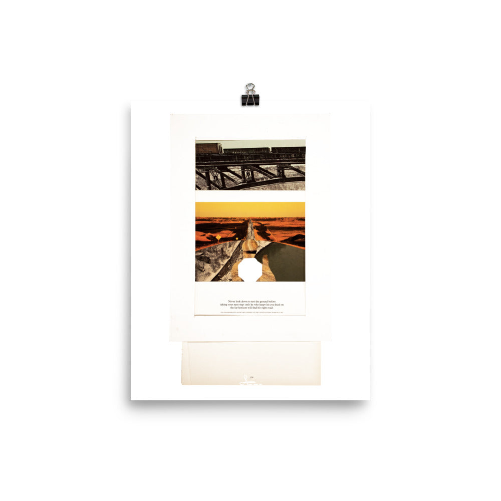 Never Look Down : Photo paper poster