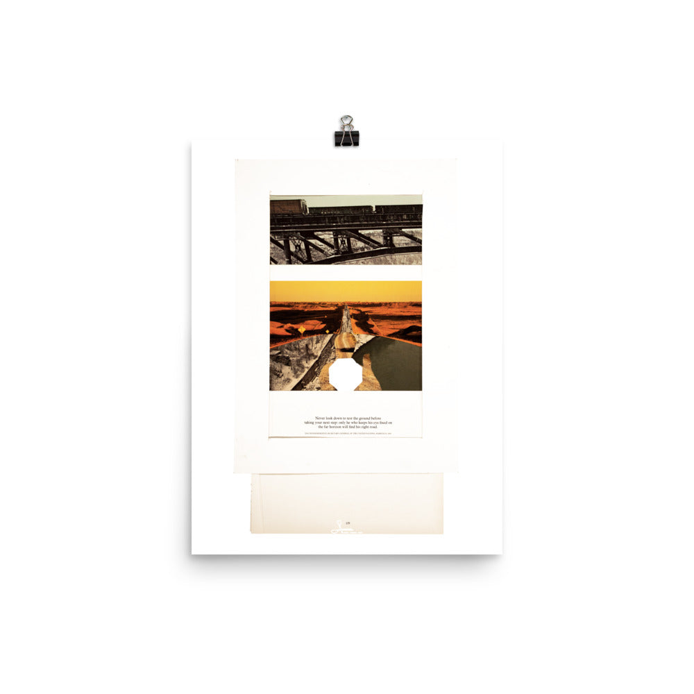 Never Look Down : Photo paper poster