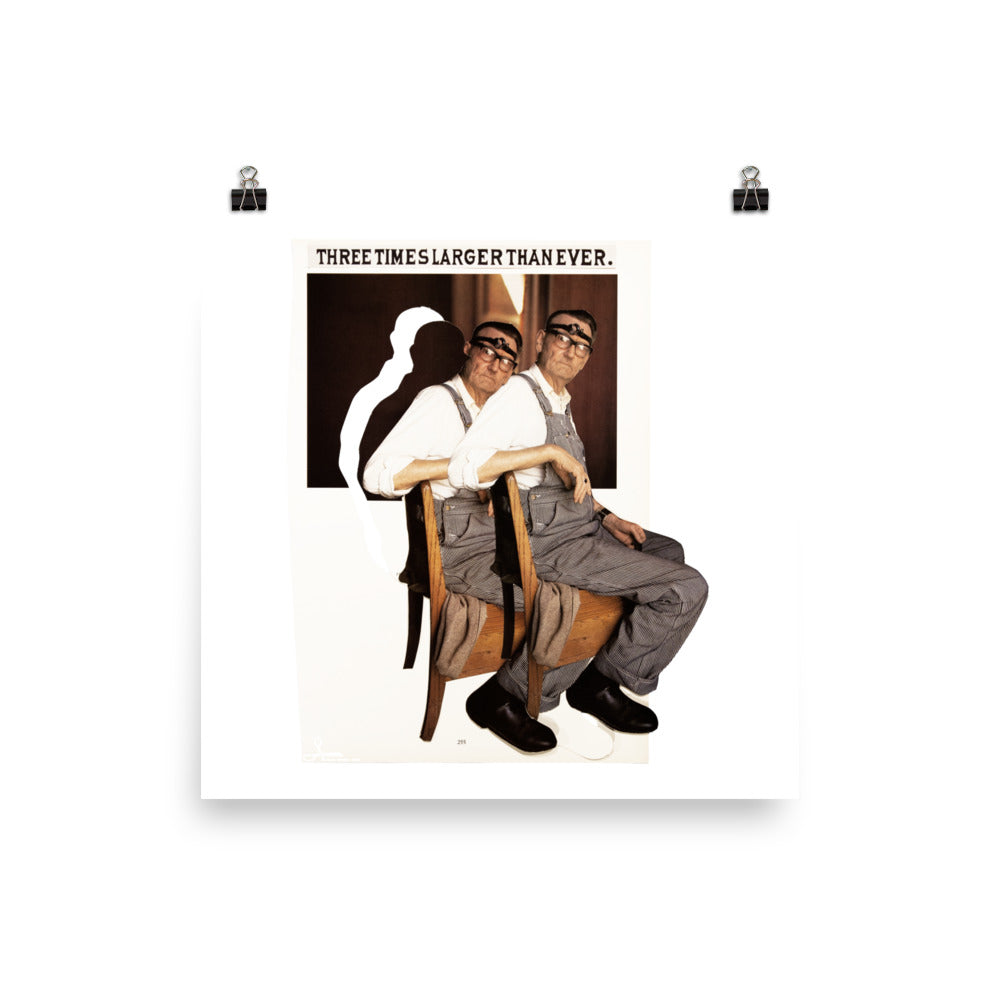 Three Times Larger Than Ever : Photo paper poster