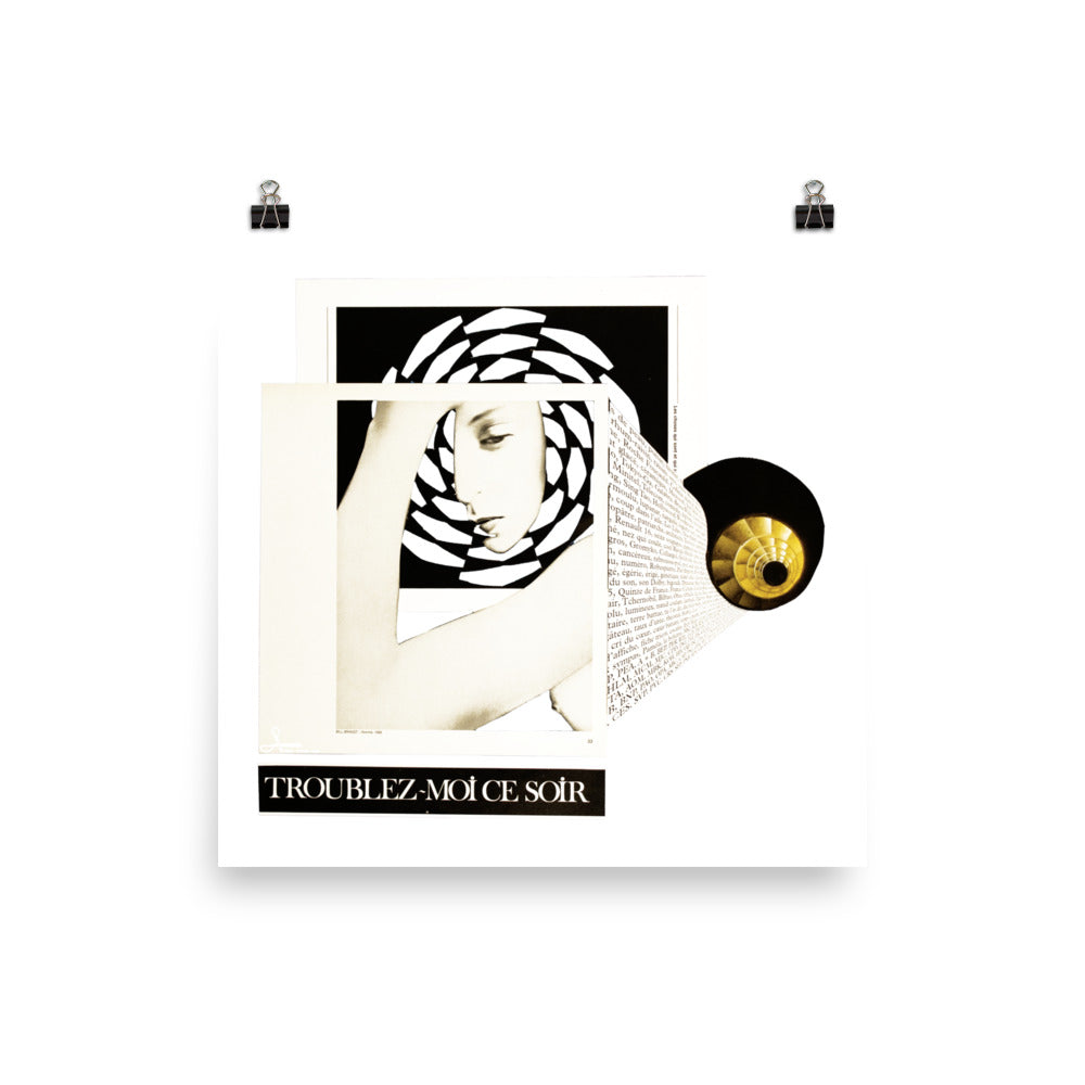Troublez-moi ce soir : Photo paper poster
