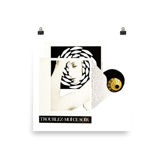 Troublez-moi ce soir : Photo paper poster