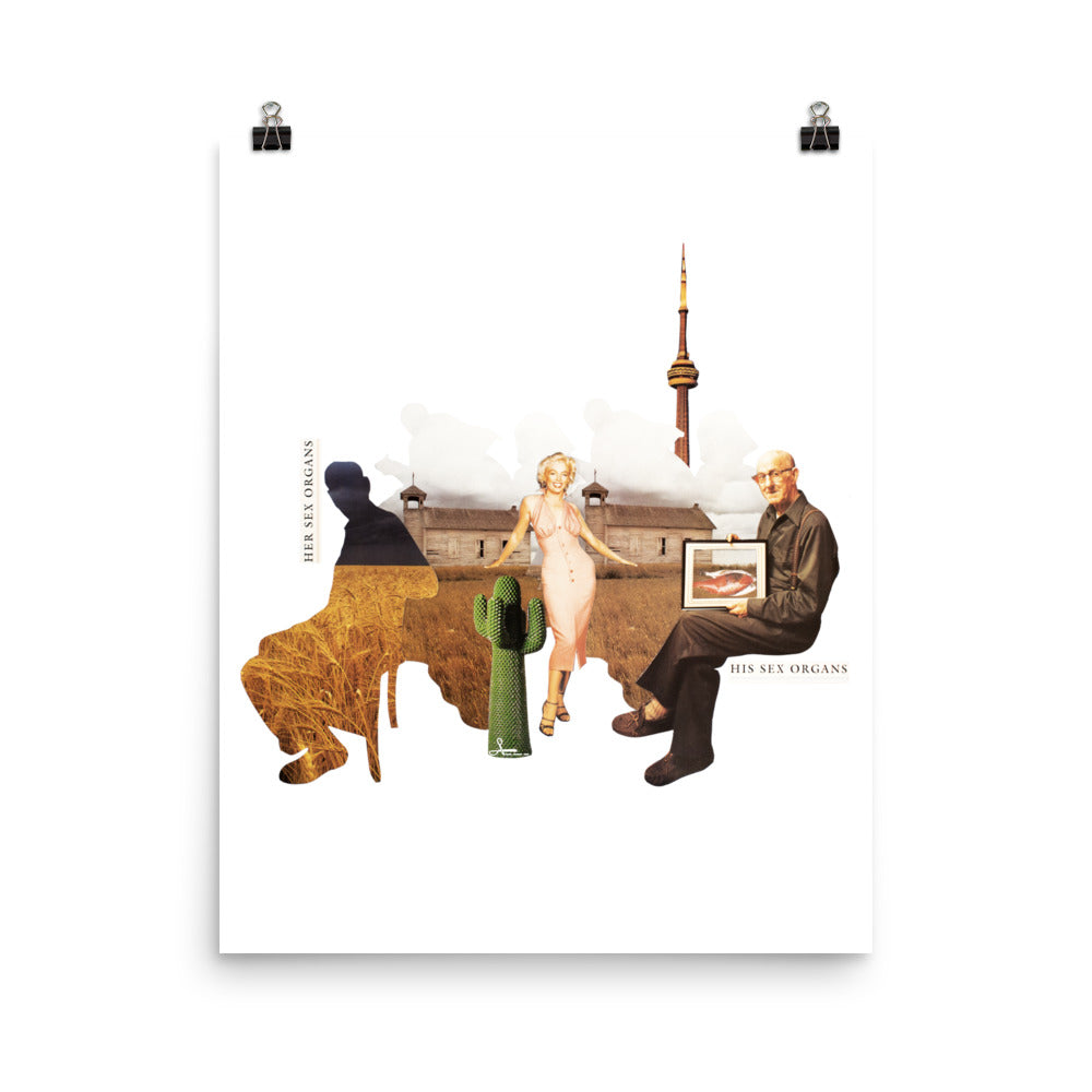 Their Sex Organs: Photo paper poster
