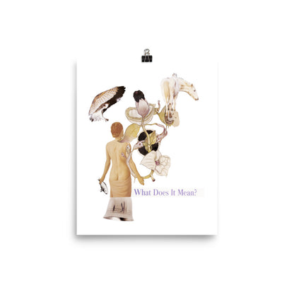 What does it Mean : Photo paper poster