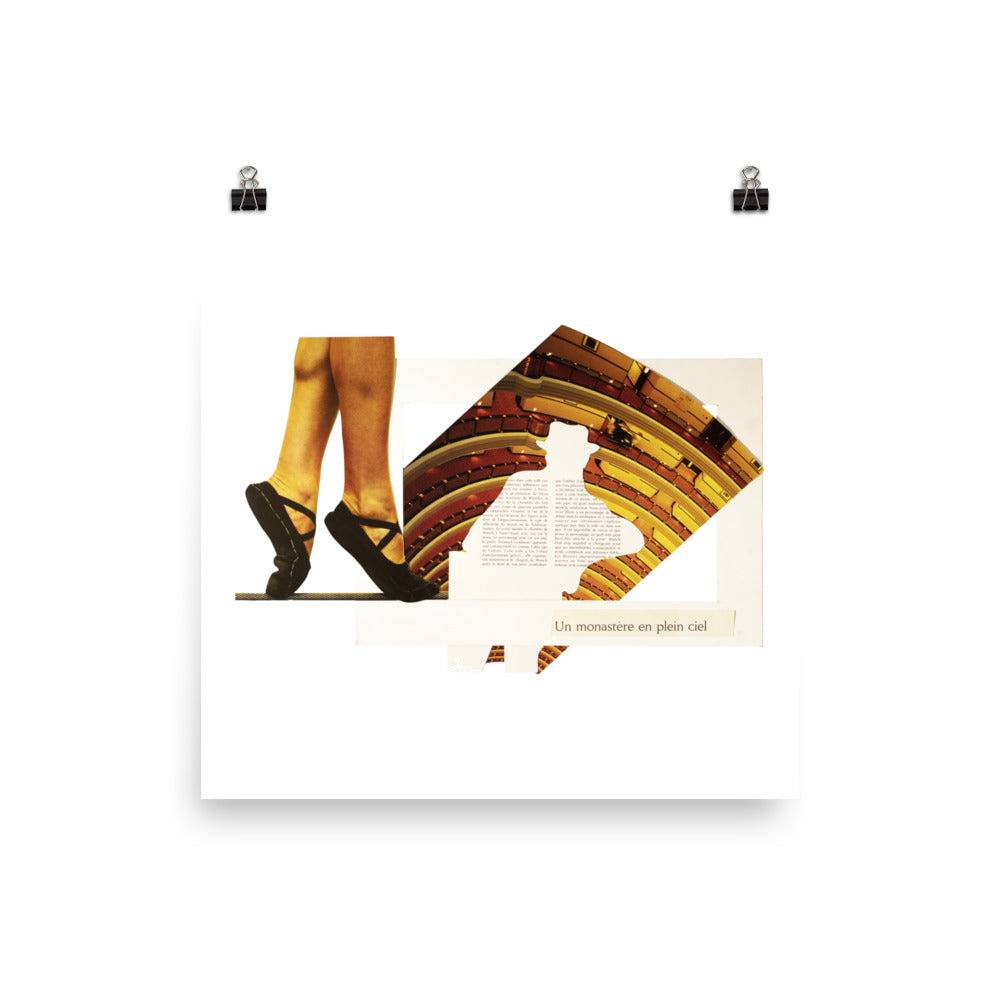 A monastery in the sky: Photo paper poster