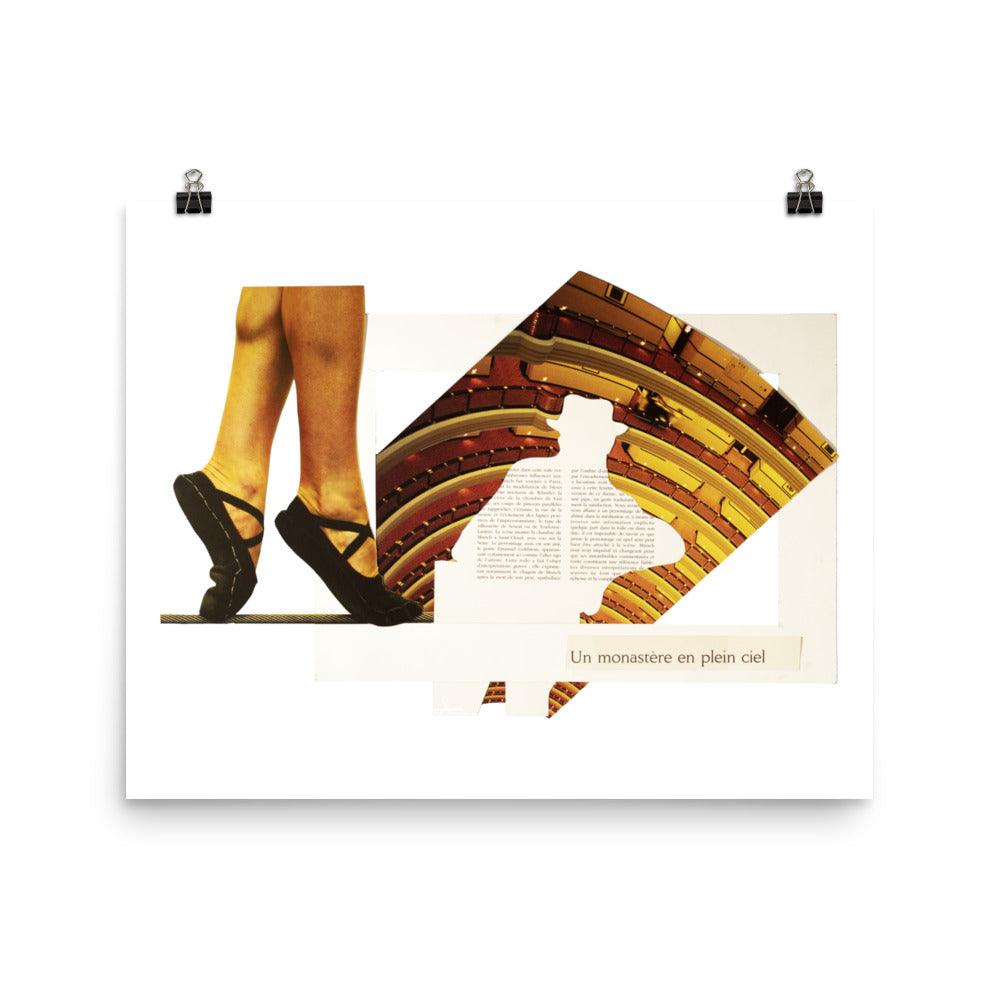 A monastery in the sky: Photo paper poster