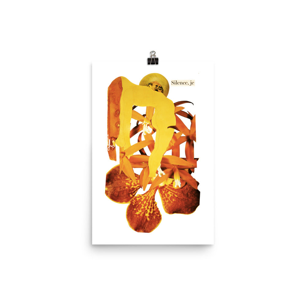 Silence, je : Photo paper poster
