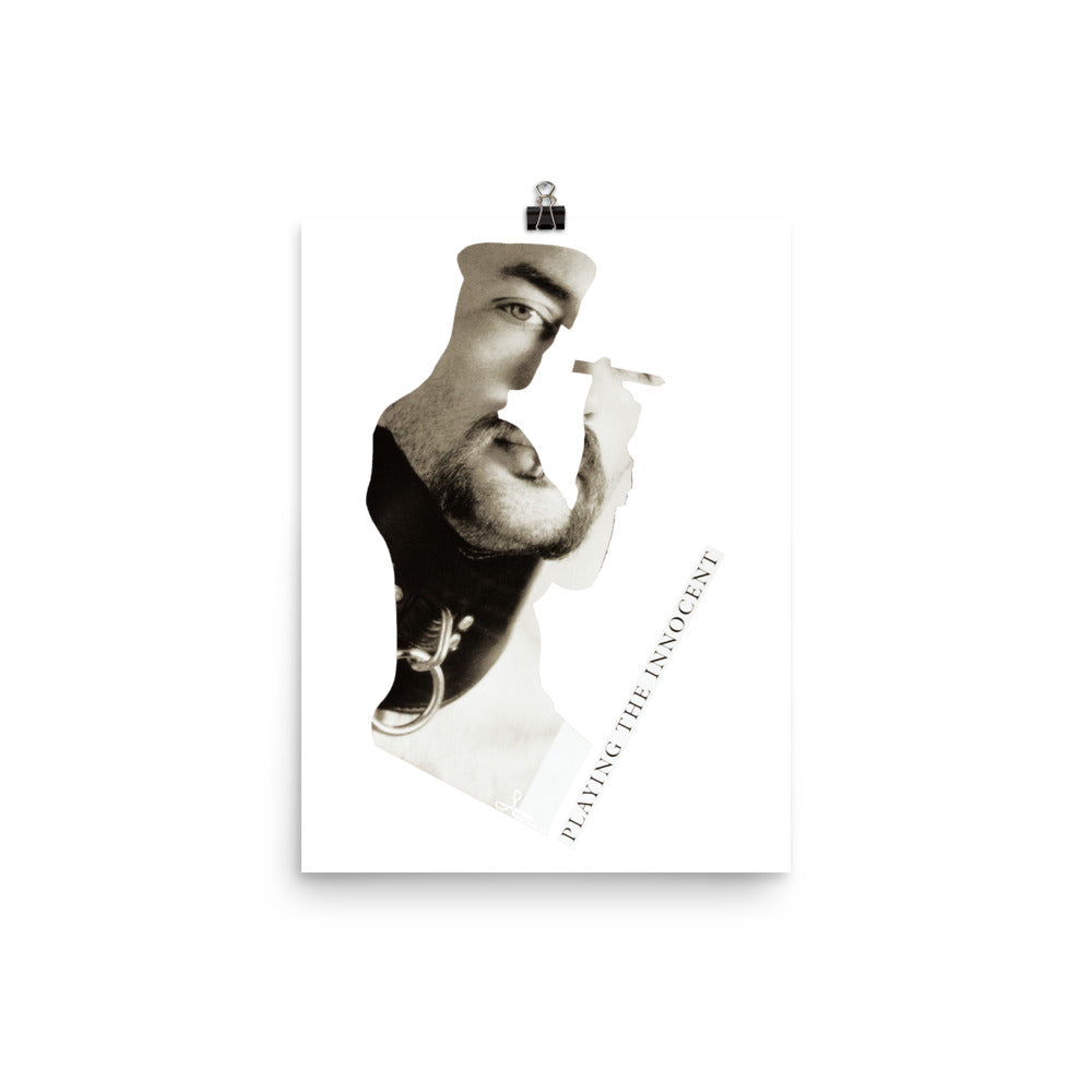 Playing the Innocent : Photo paper poster