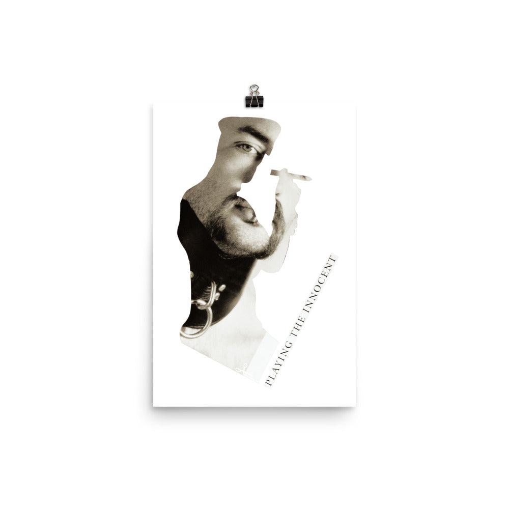Playing the Innocent : Photo paper poster