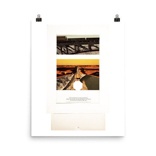 Never Look Down : Photo paper poster