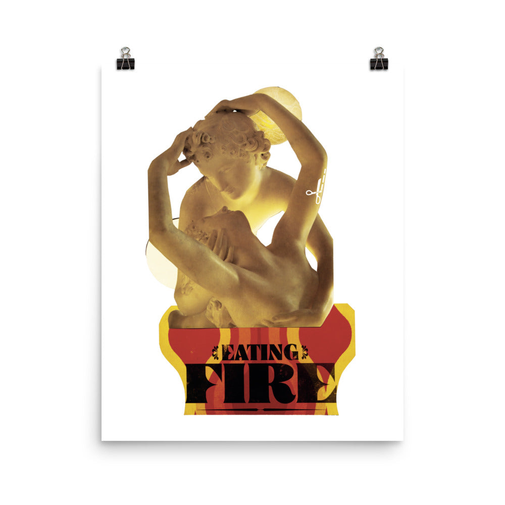 Eating Fire : Photo paper poster