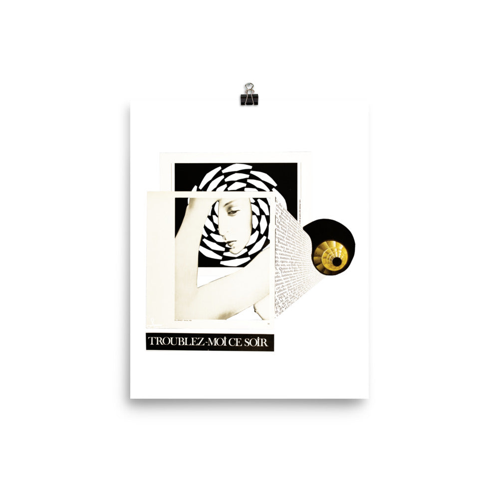 Troublez-moi ce soir : Photo paper poster