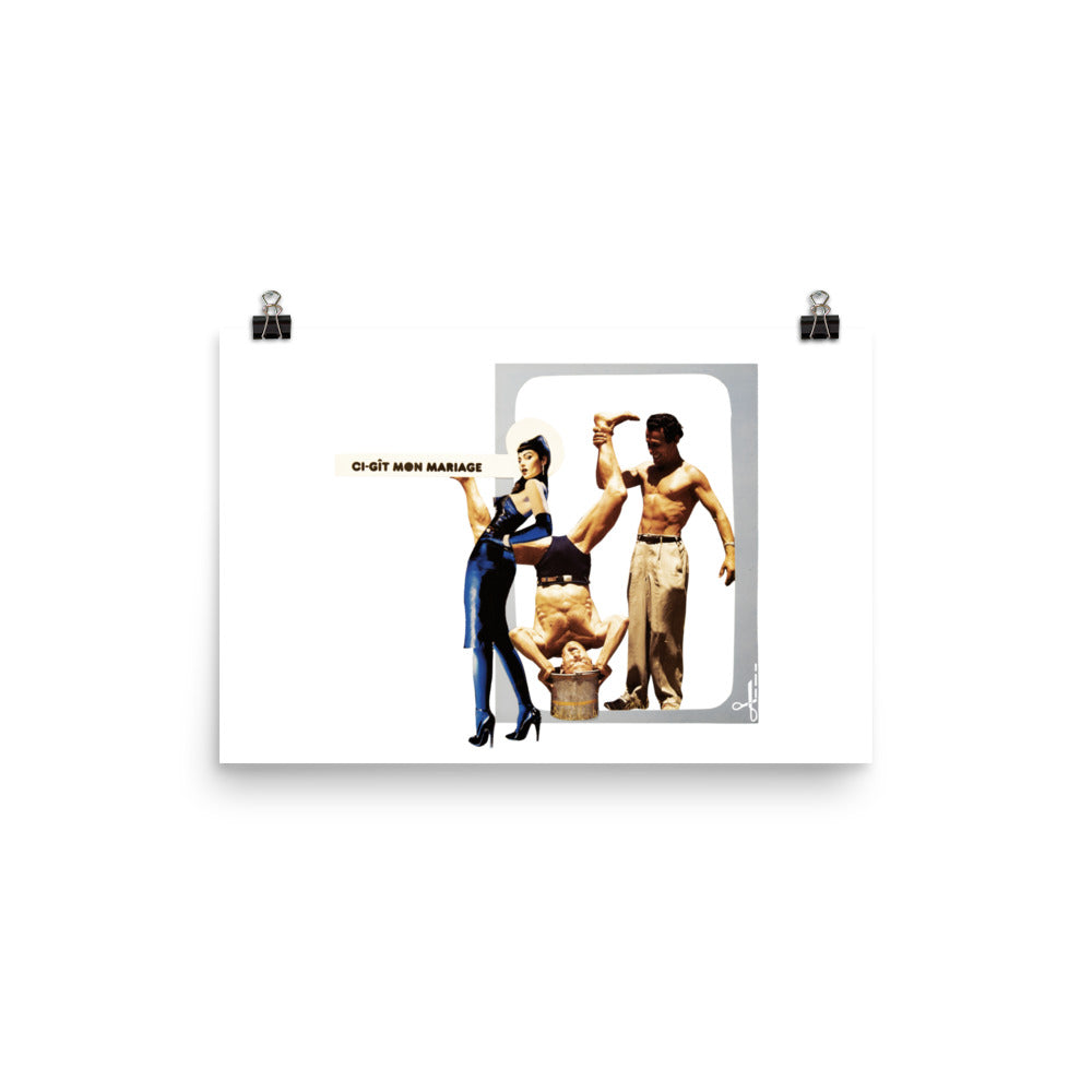 Ci-gît mon mariage : Photo paper poster