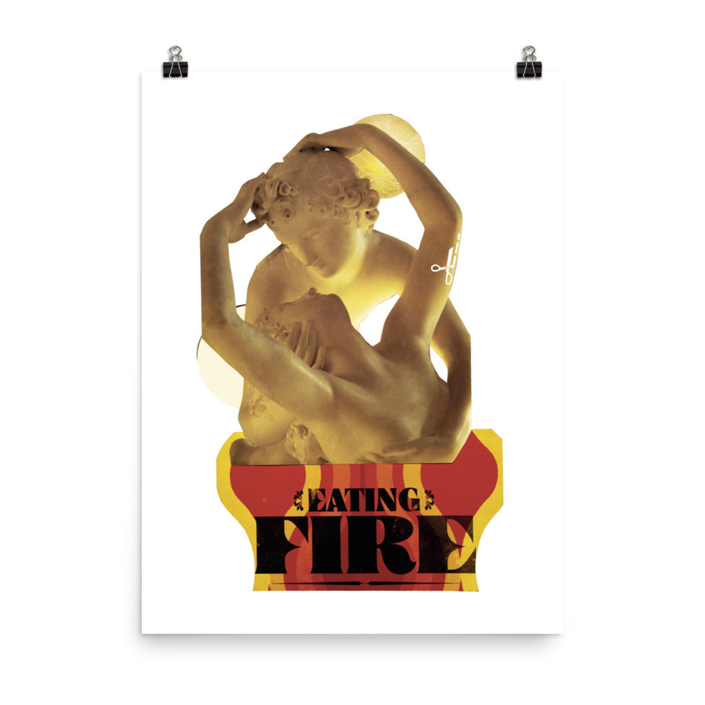 Eating Fire : Photo paper poster