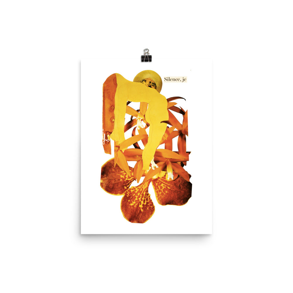 Silence, je : Photo paper poster