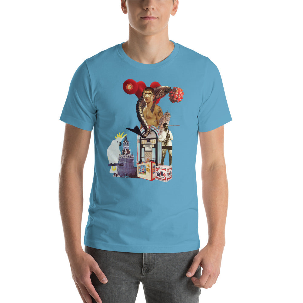 Music Goes On : Short-Sleeve Unisex T-Shirt