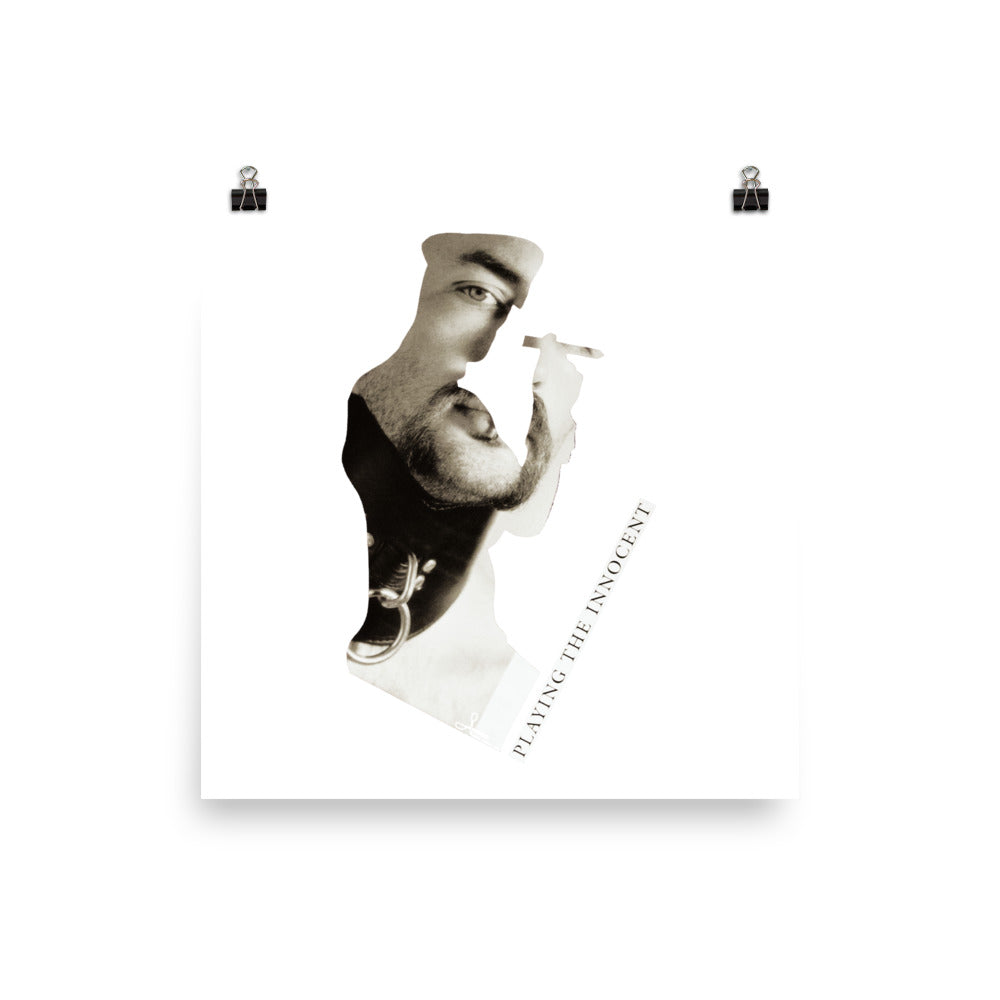 Playing the Innocent : Photo paper poster