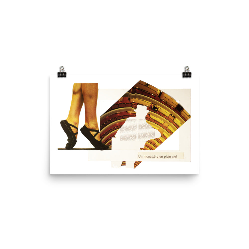 A monastery in the sky: Photo paper poster