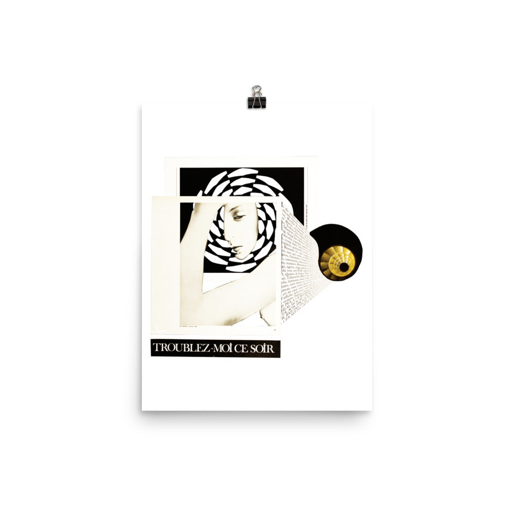 Troublez-moi ce soir : Photo paper poster