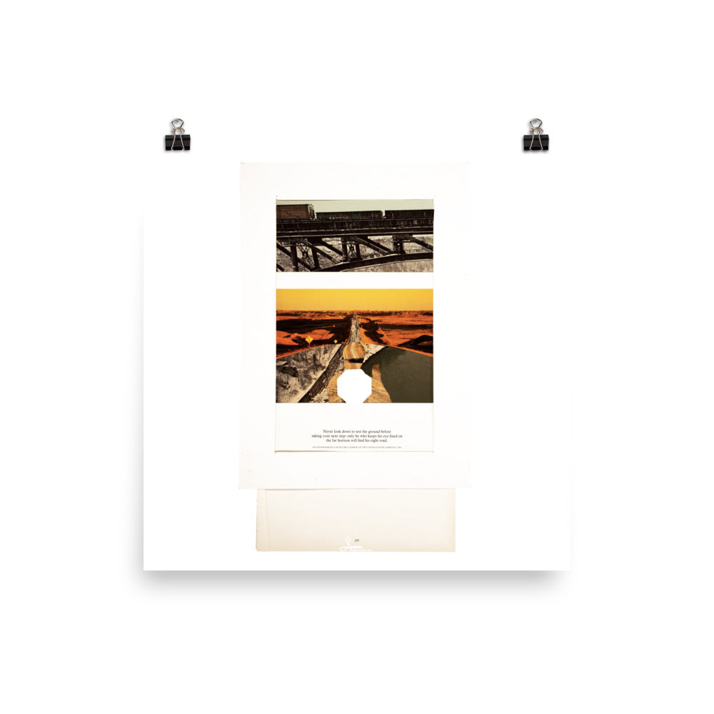 Never Look Down : Photo paper poster