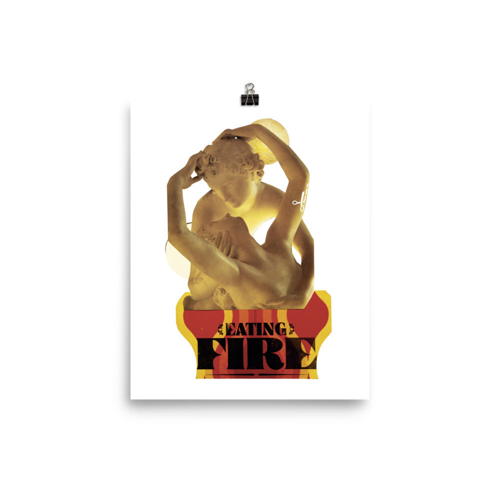 Eating Fire : Photo paper poster
