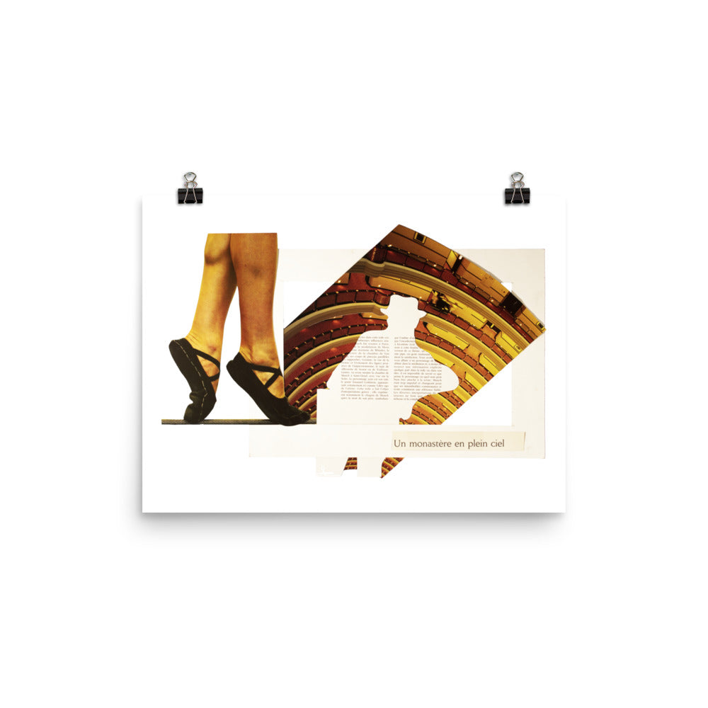 A monastery in the sky: Photo paper poster